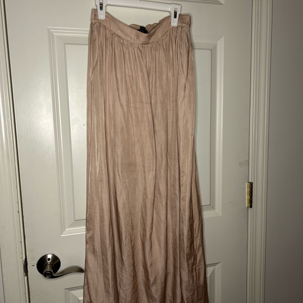 Dusty rose maxi skirt